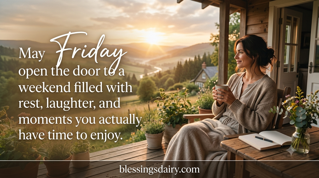 Uplifting Friday blessings to welcome a happy weekend