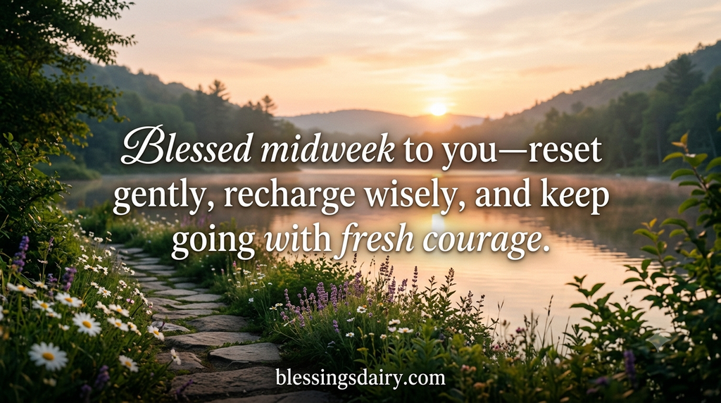 Uplifting midweek blessings to reset and keep going