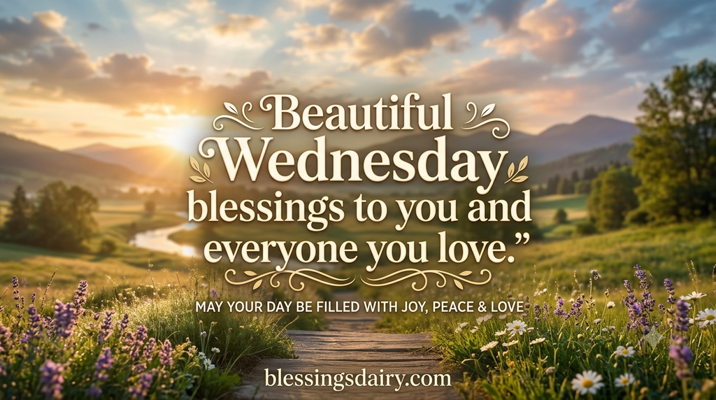 Beautiful Wednesday blessing images and quotes to share