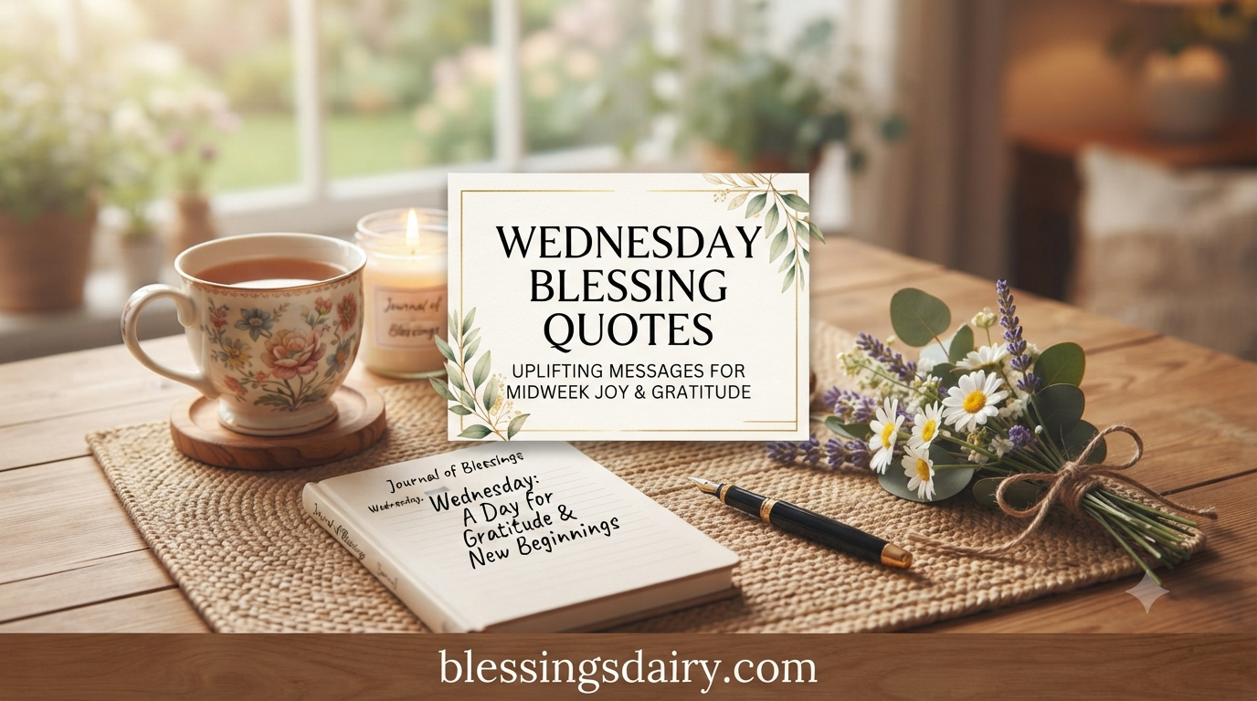 Wednesday blessing quotes for peace strength and midweek hope