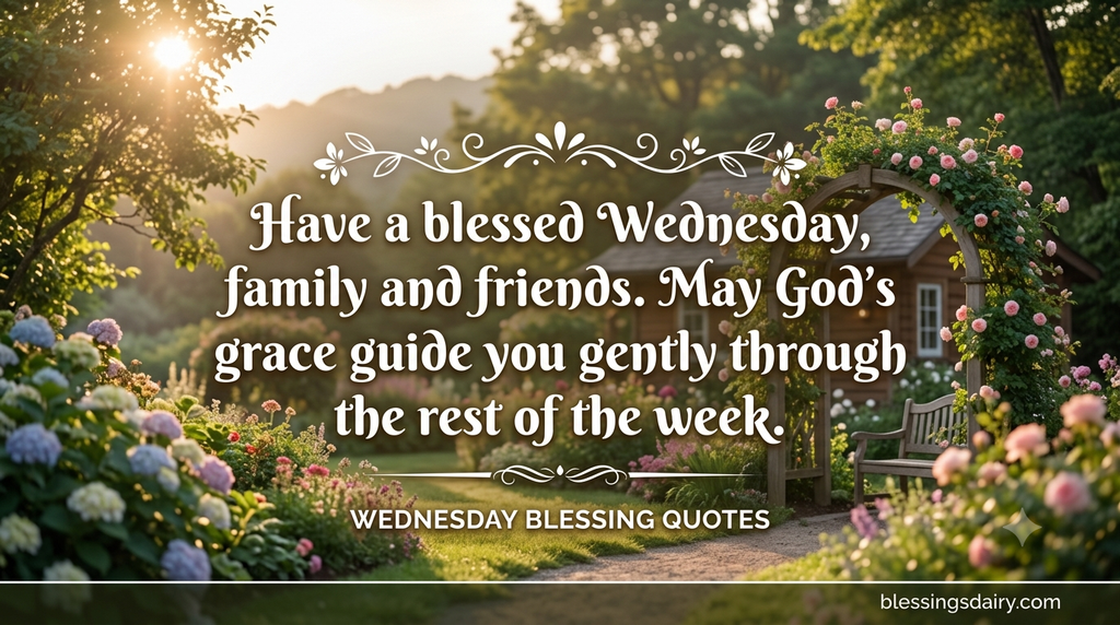 Heartfelt Wednesday blessings for family and friends