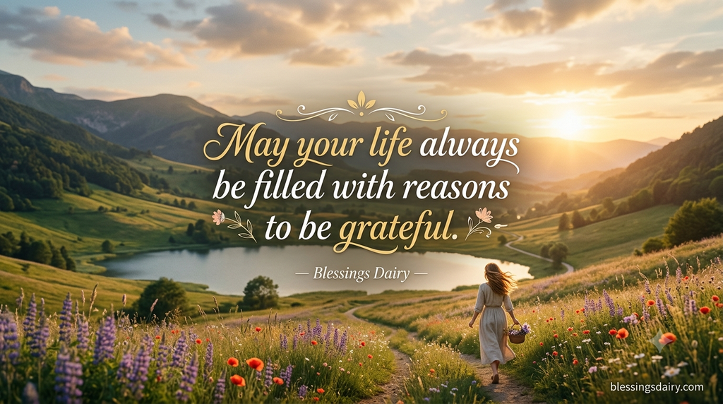 Blessing quote about reasons to be grateful.