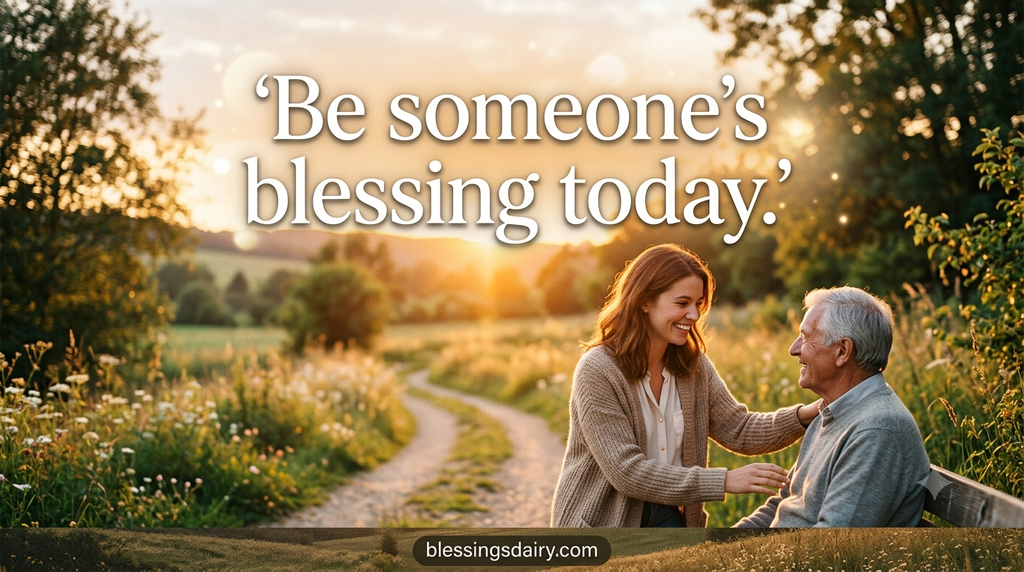 Short inspirational quote encouraging kindness and blessing others

