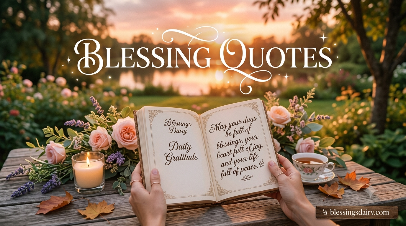 Blessing quotes, sayings and short blessings for life, faith and gratitude