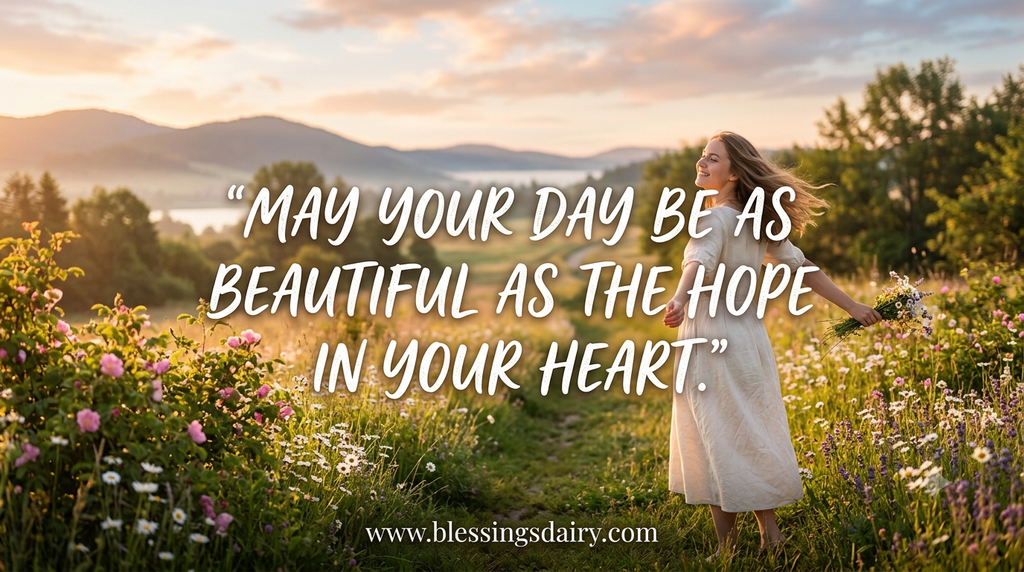 Morning blessing quote about gratitude and peace


