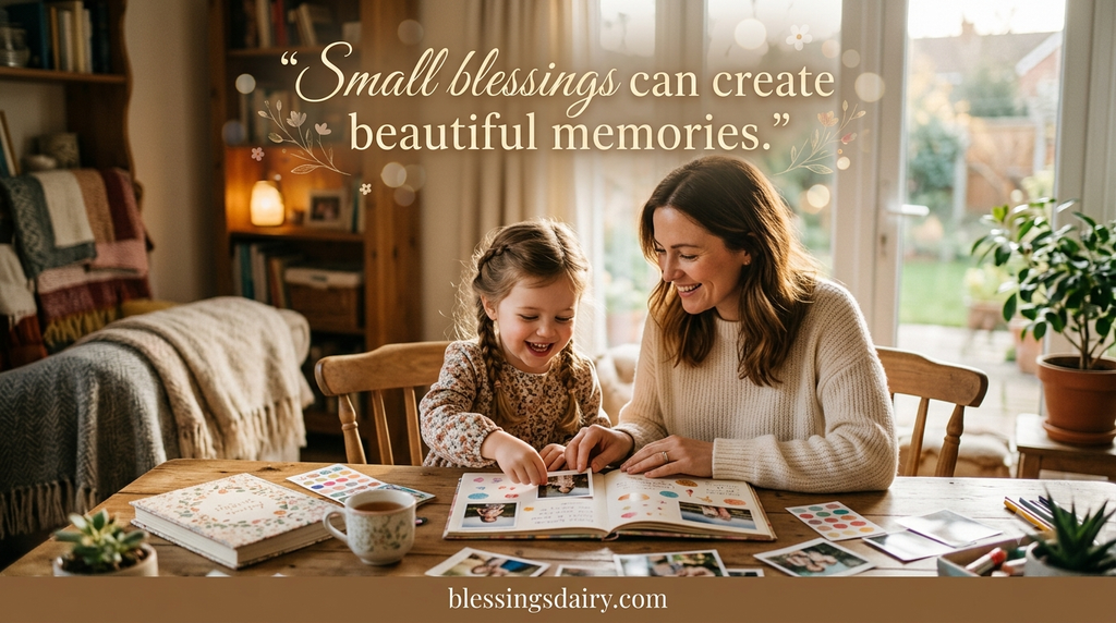 Shareable blessing quote about small joys and memories

