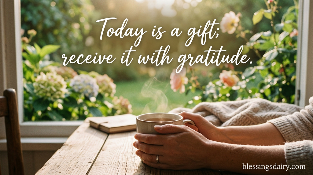 Shareable blessing quote about gratitude for today

